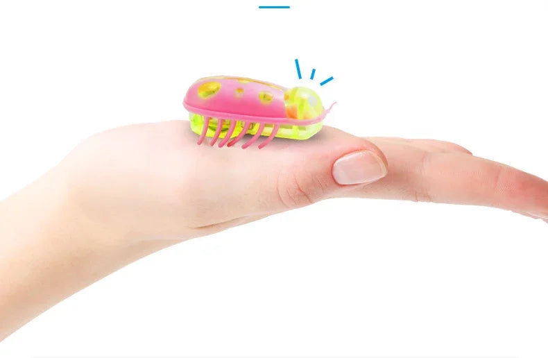 Mini juguete eléctrico para mascotas, perros y gatos, interactivo, con forma de mariquita y escarabajo, ideal para pasear, jugar o jugar.