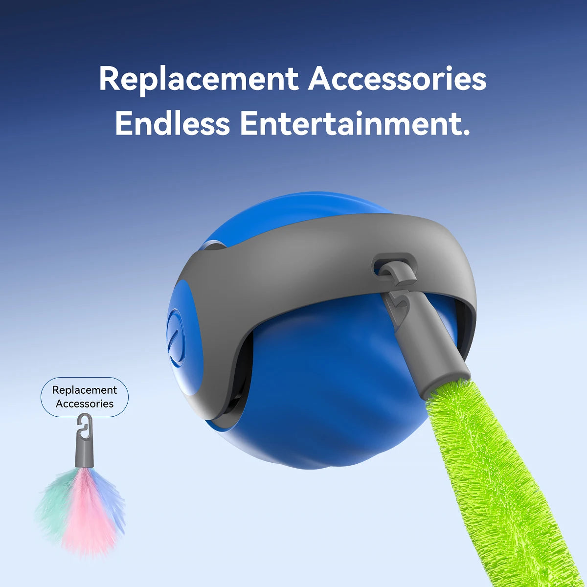 New Interactive Cat Toy Ball Small Tail Rolling Ball Suitable for Indoor and Outdoor Cat and Dog Play Toys for Cats Things