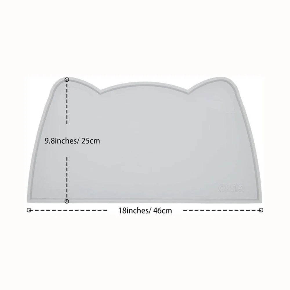 Non-slip For Dogs Water Feeding Dog Accessories Waterproof Watering Supplies Silicone Food Mat Pet Cats Feeders Pets Products