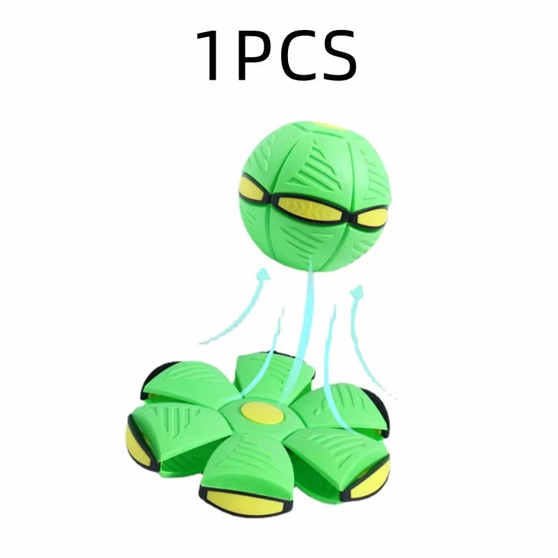 Magic Flying Saucer Ball Bouncy Stomp Ball Puzzle Pet Children's Toys Indoor Outdoor Decompression Transformation Sports Balls
