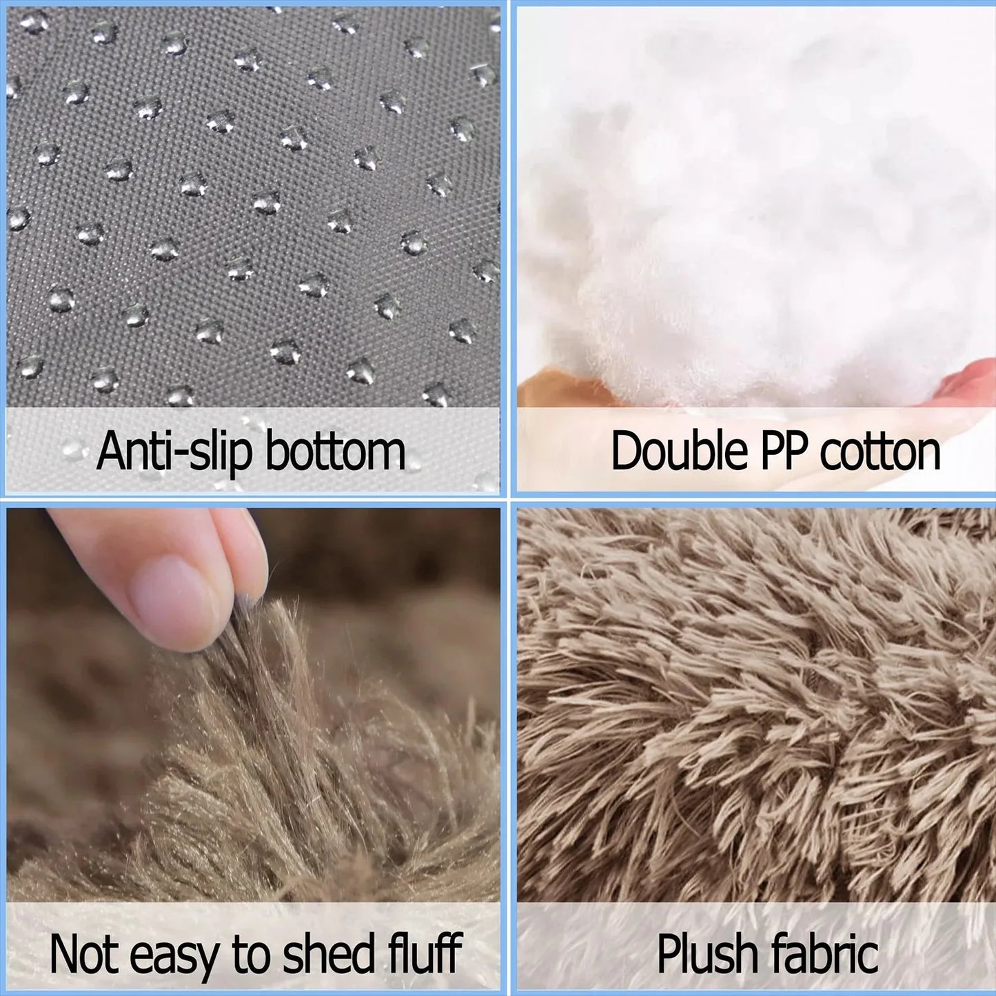 Cama redonda para perros, cálida y de invierno, para gatos, cesta de felpa, lavable, para perros pequeños, medianos y grandes, sofá para gatos.
