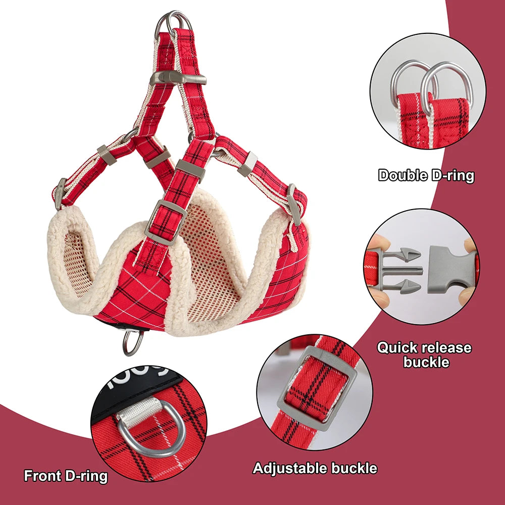 Soft Pet Dog Harnesses Vest No Pull Adjustable Chihuahua Puppy Cat Harness Leash Set For Small Medium Dogs Coat Arnes Perro