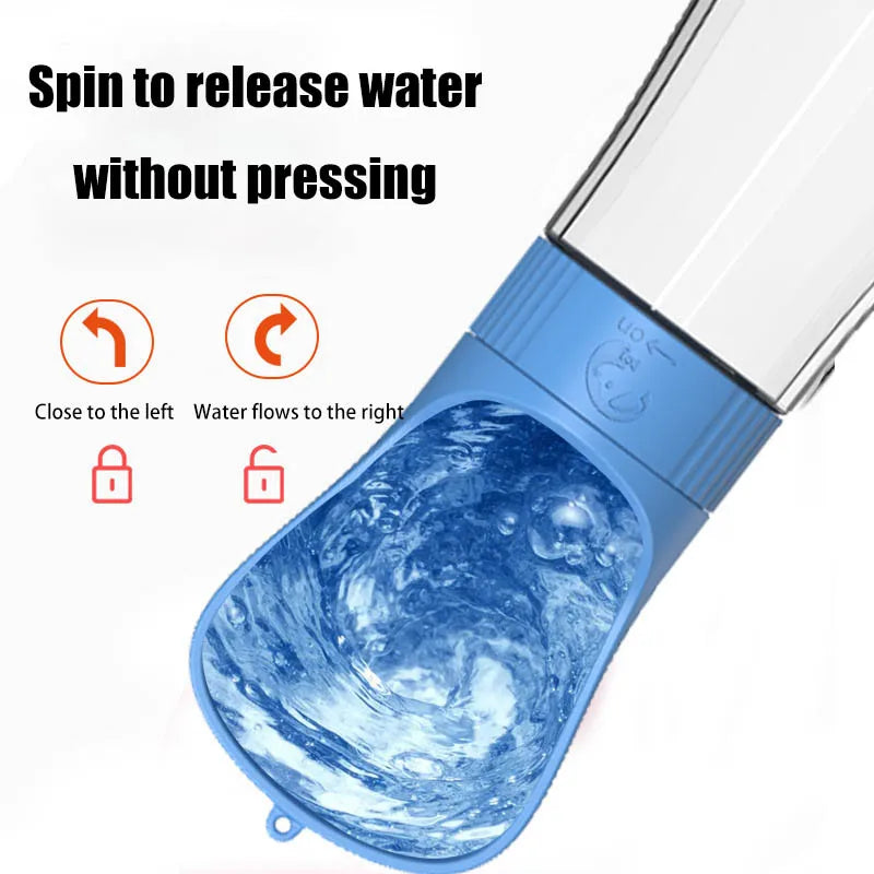 Two-in-one feeding and drinking pet water cup portable travel outdoor drinking fountain dog water cup kettle outdoor supplies