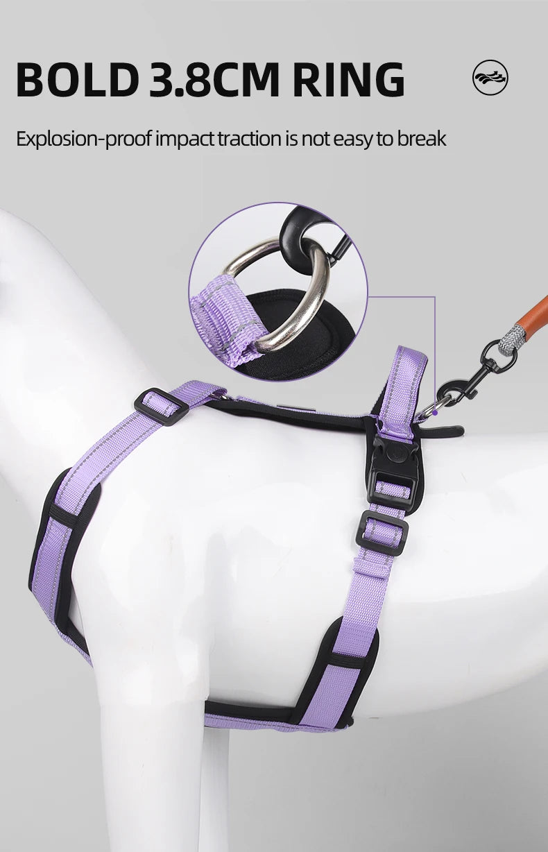 Lightweight Pet Harness with Handle Anti-Escape Dog Vest for Small Medium Dogs Puppy Chest Straps Chihuahua Pug Pet Supplies