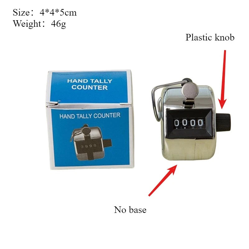 Easy To Use NEW 4 Digit Hand Tally Counter Manual Clicker Golf Training Digital Counting Device Mini Mechanical Counter