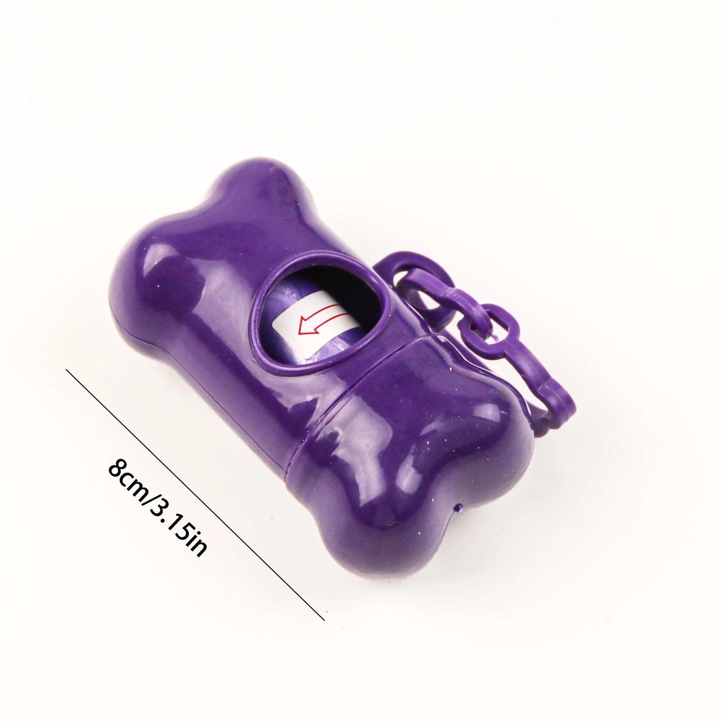 Portable Bone Shaped Dog Waste Bag Holder With Disposable Pet Garbage Bags For Outdoor Walking Supply