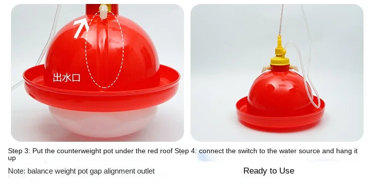 Chicken Duck Goose Broiler Plasson Drinker Plastic Poultry Waterer Automatic Fountaion Kettle Drinking Watering line Supplies
