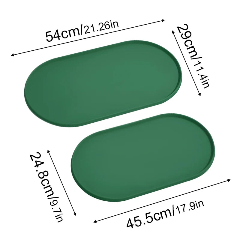 Pet Silicone Food Mat Placemat Waterproof Prevent Spills Dog Feeding Mats Easy to Clean Non-Slip Pet Feeding Water Supplies
