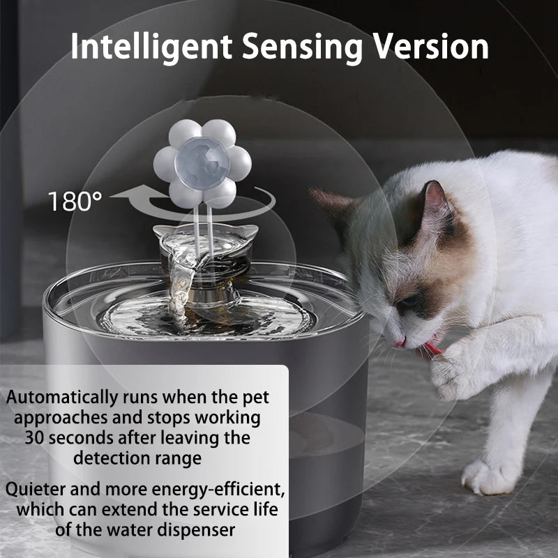 Cat Fountain Pets Water Fountain Cats Dispenser Auto Filter USB Electric Mute Cat Drinker Bowl Recirculate Filtring Drinker