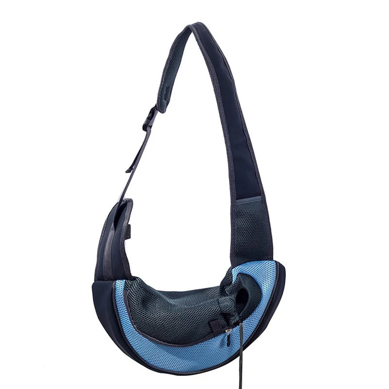 Popular pet backpack pet crossbody bag portable thickened material comfortable and breathable cat and dog pet supplies