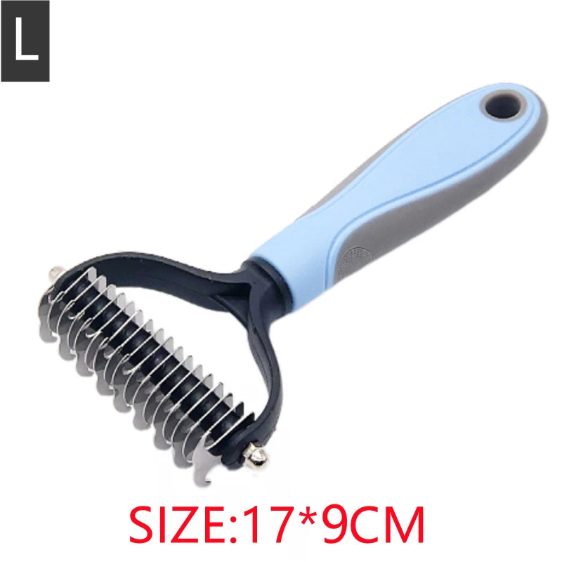 New Professional Pet Cat Hair Removal Comb Brush Dog Grooming Shedding Tools Puppy Hair Shedding Trimmer Pet Fur Trimming Combs