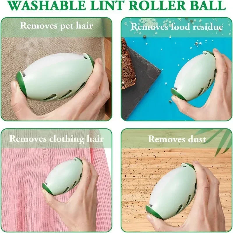 Reusable Washable Portable Clothes Cleaning Roller for Traveling Pet Hair Remover Dust Removal Eliminator Brush Hair Sticky