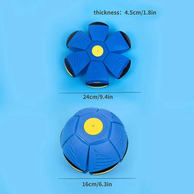 Magic Flying Saucer Ball Bouncy Stomp Ball Puzzle Pet Children's Toys Indoor Outdoor Decompression Transformation Sports Balls