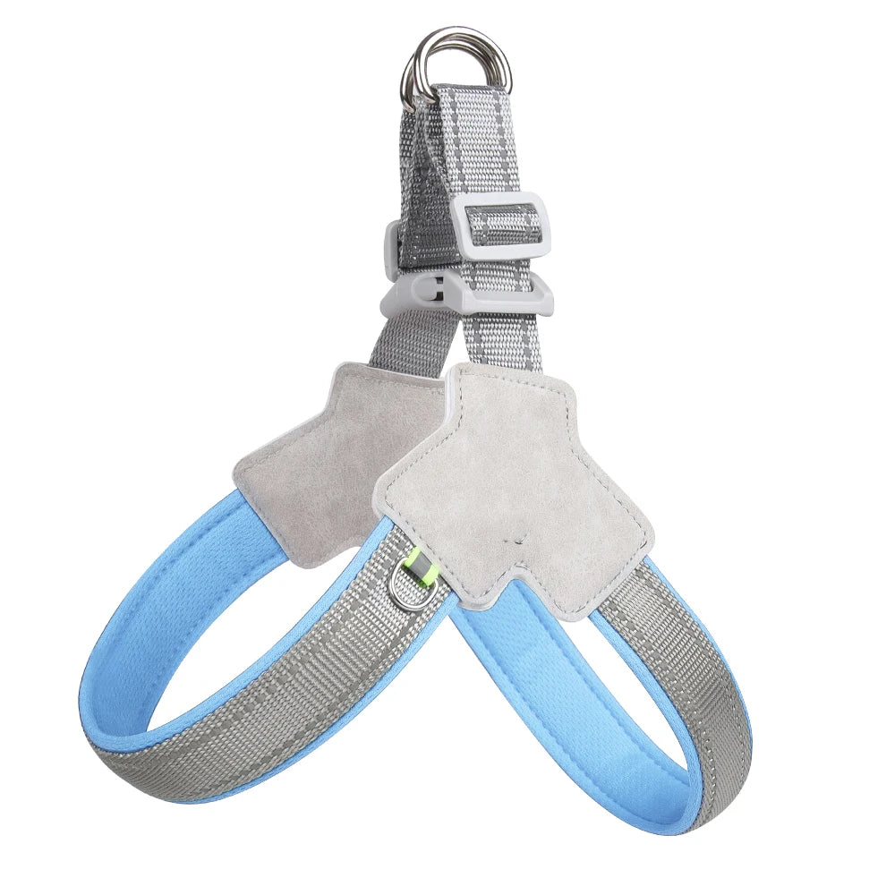 Pet Dog Harness for Small Medium Big Dogs Cats Hiking Puppy Adjustable Reflective Chest Strap French Bulldog Pug Teddy Supplies