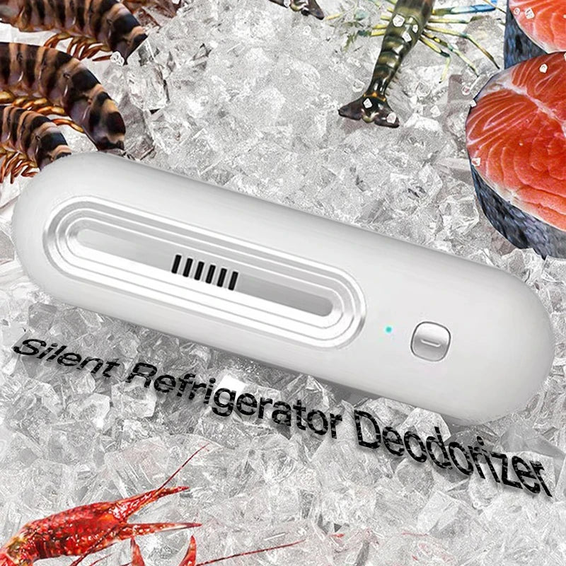 Refrigerator Deodorizer & Air Purifier - Extend Food Shelf Life, Remove Odors (Smoke, Pet, Toilet) for Car & Fridge