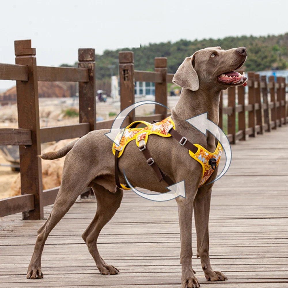 NO PULL Pet Dog Harness Adjustable Reflective Dog Chest Vest For Small Large Dogs Outdoor Training Protective Pet Supplies