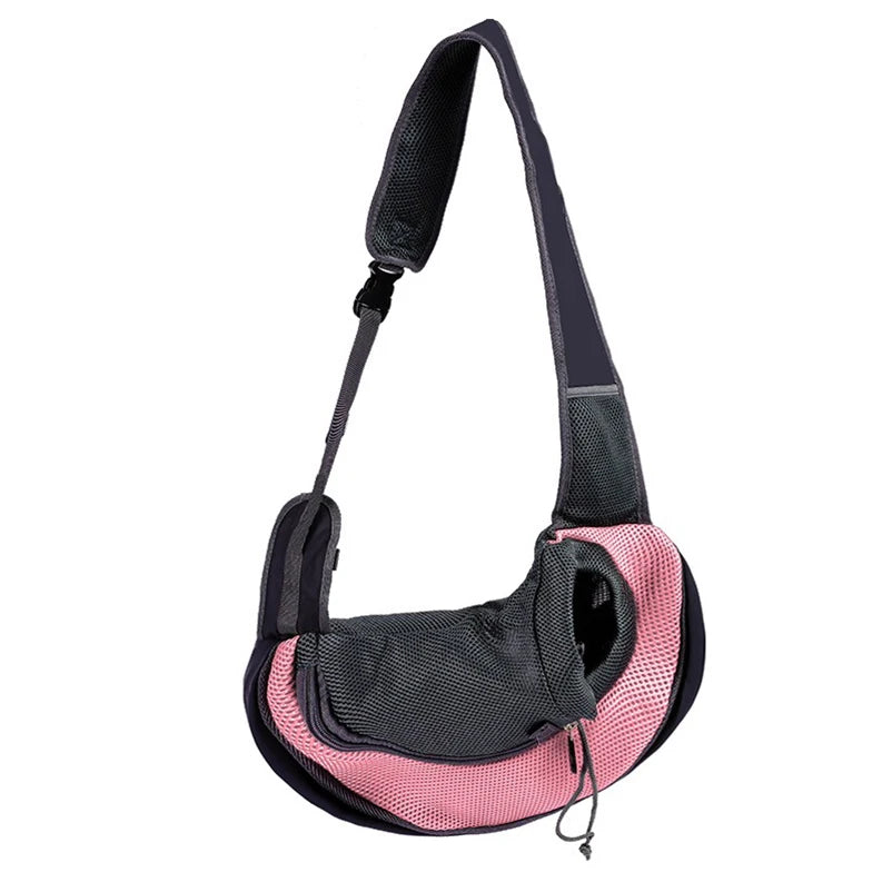 Popular pet backpack pet crossbody bag portable thickened material comfortable and breathable cat and dog pet supplies