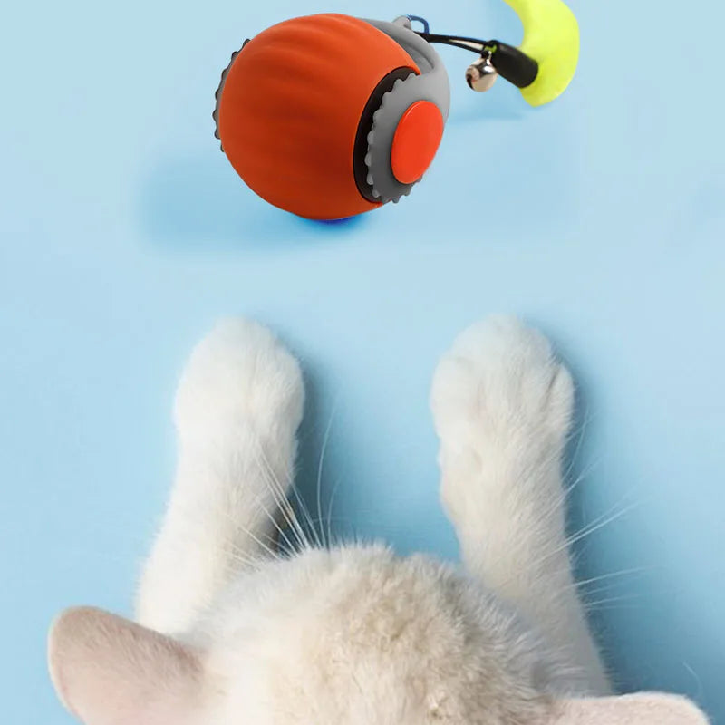 Pelota inteligente para gatos, juguete eléctrico para gatos, autoexcitante, antiaburrimiento, seguro y resistente a las mordeduras.