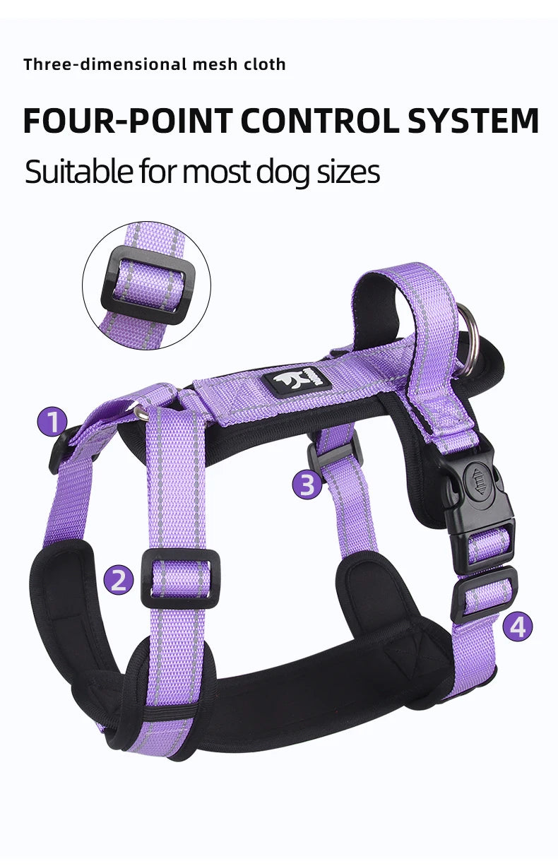 Lightweight Pet Harness with Handle Anti-Escape Dog Vest for Small Medium Dogs Puppy Chest Straps Chihuahua Pug Pet Supplies