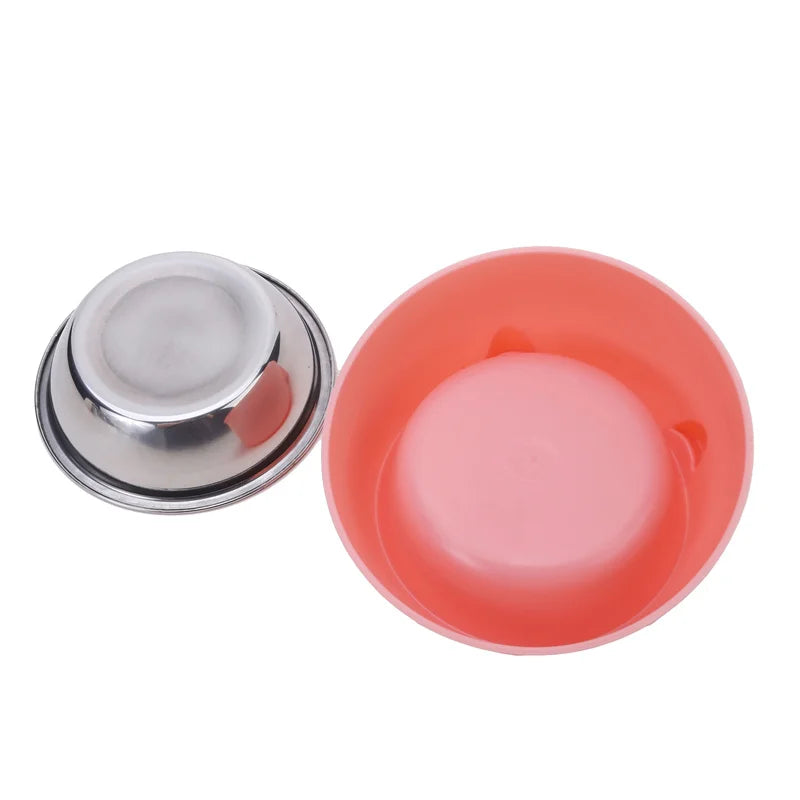 100ML Cat Dog Bowl 15 Degrees Raised Non Slip Puppy Base Cat Food Drinking Water Feeder Tilt Safeguard Neck Pet Bowl Accessories