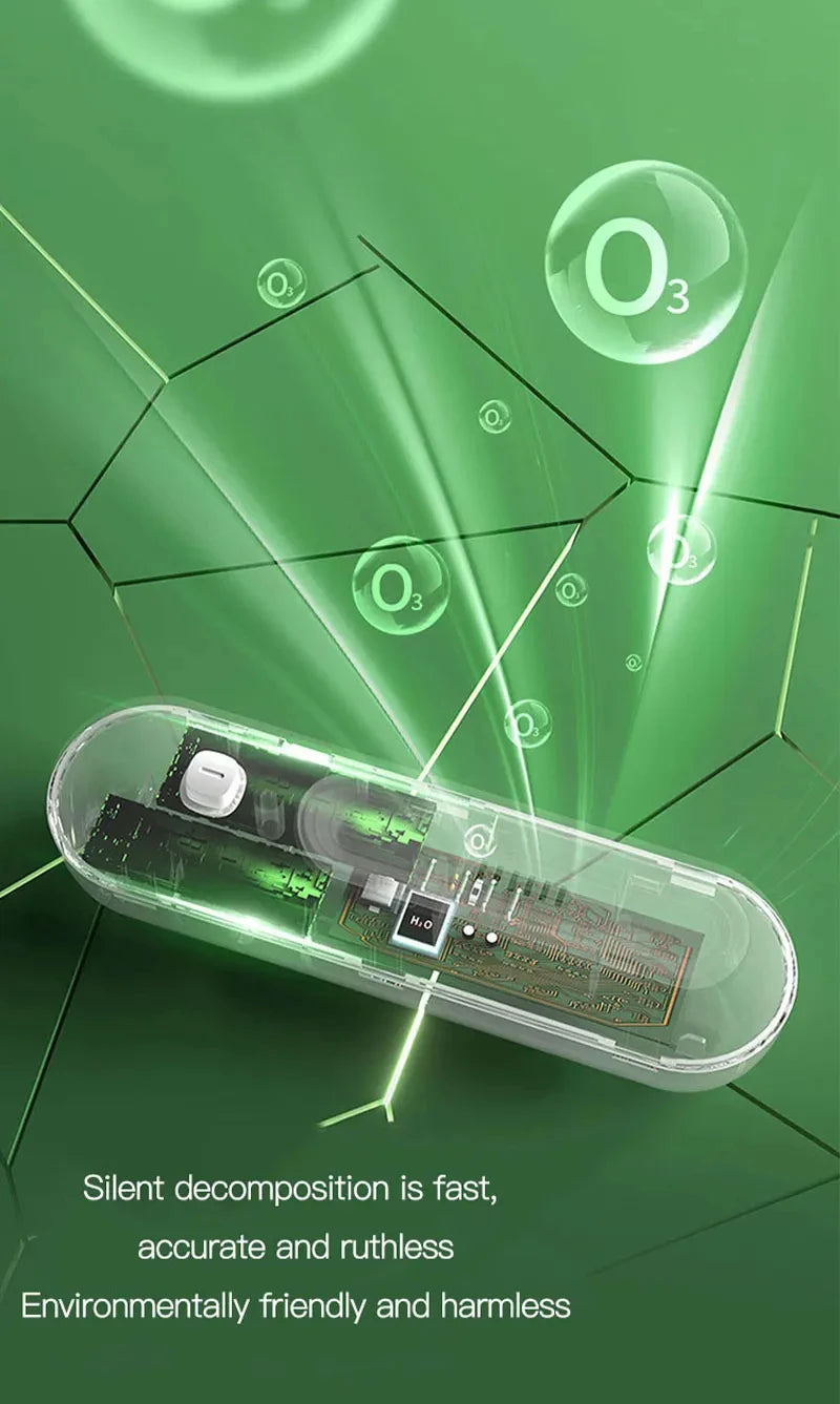 Refrigerator Deodorizer & Air Purifier - Extend Food Shelf Life, Remove Odors (Smoke, Pet, Toilet) for Car & Fridge