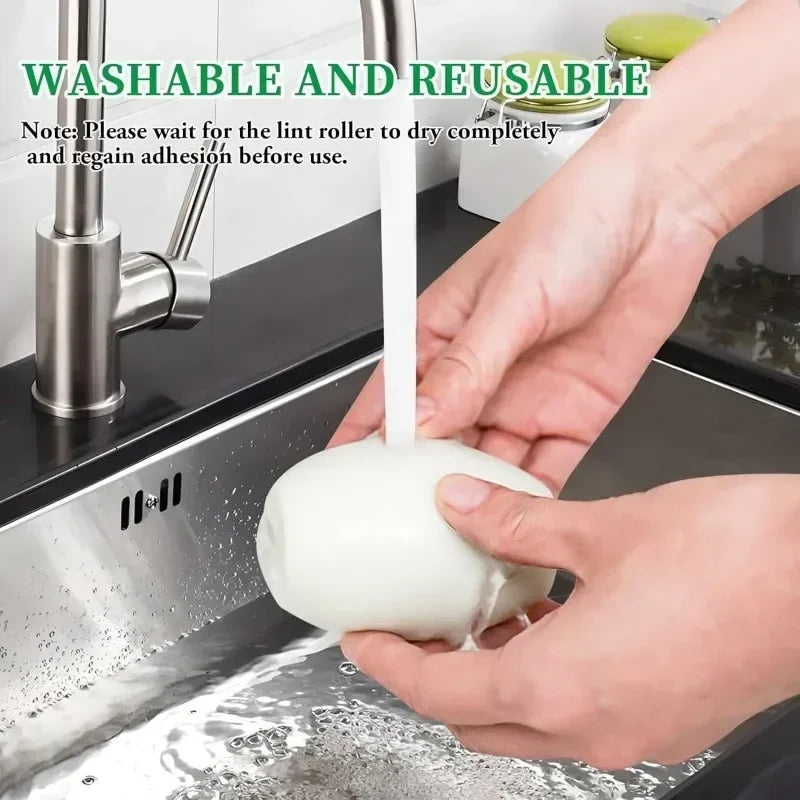 Reusable Washable Portable Clothes Cleaning Roller for Traveling Pet Hair Remover Dust Removal Eliminator Brush Hair Sticky