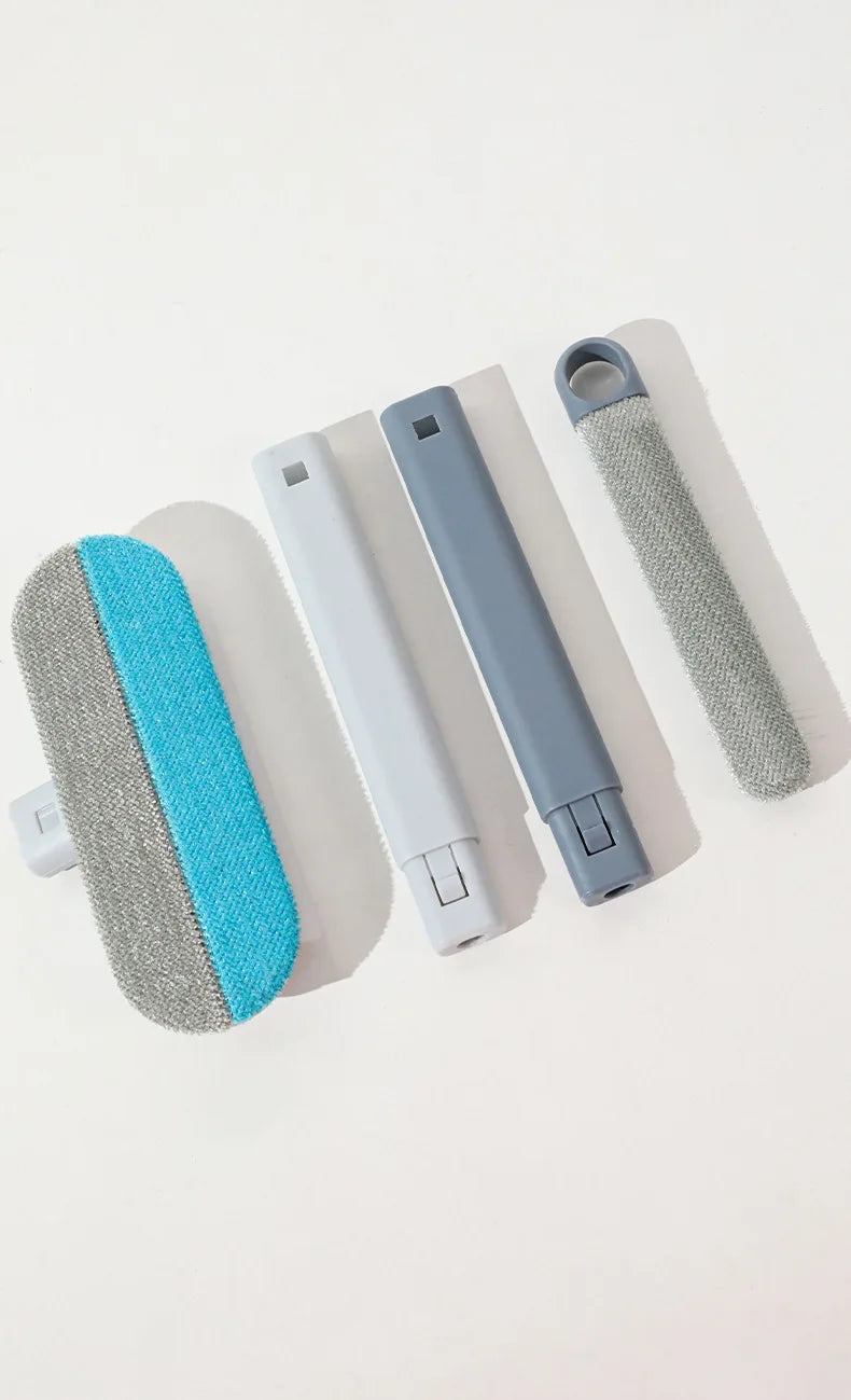 Long Handle Pet Hair Remover Brush Static Cat Hair Cleaner for Carpets Cat Trees Beds Ideal for Cat Furniture Cleaning