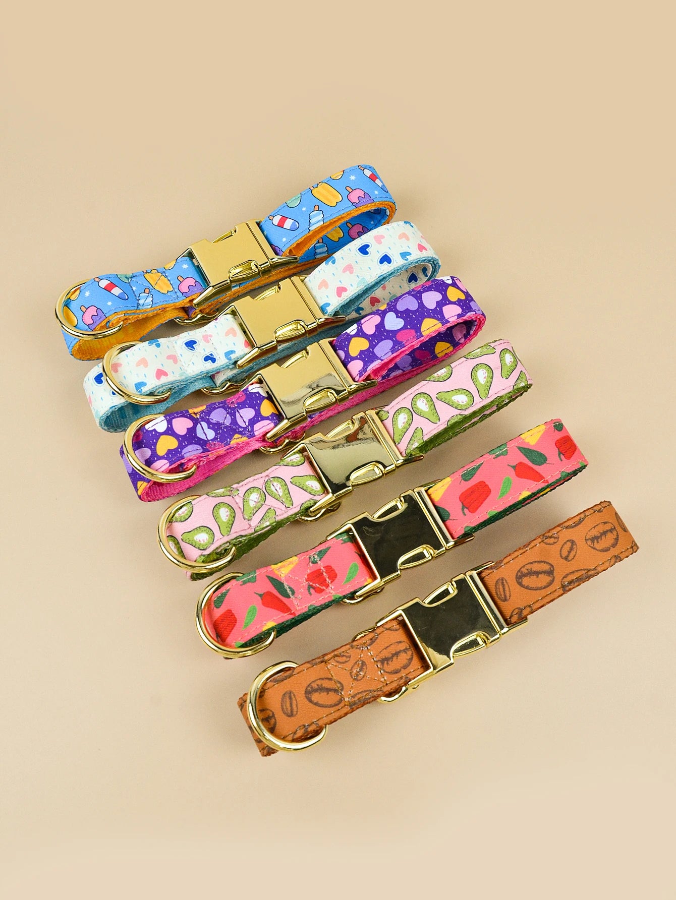 Valentine's Day and New Year Gifts For Medium Dog And Small Dog  Cute Pet Collar Double Sided Printed Pet Dog And Cat Collar