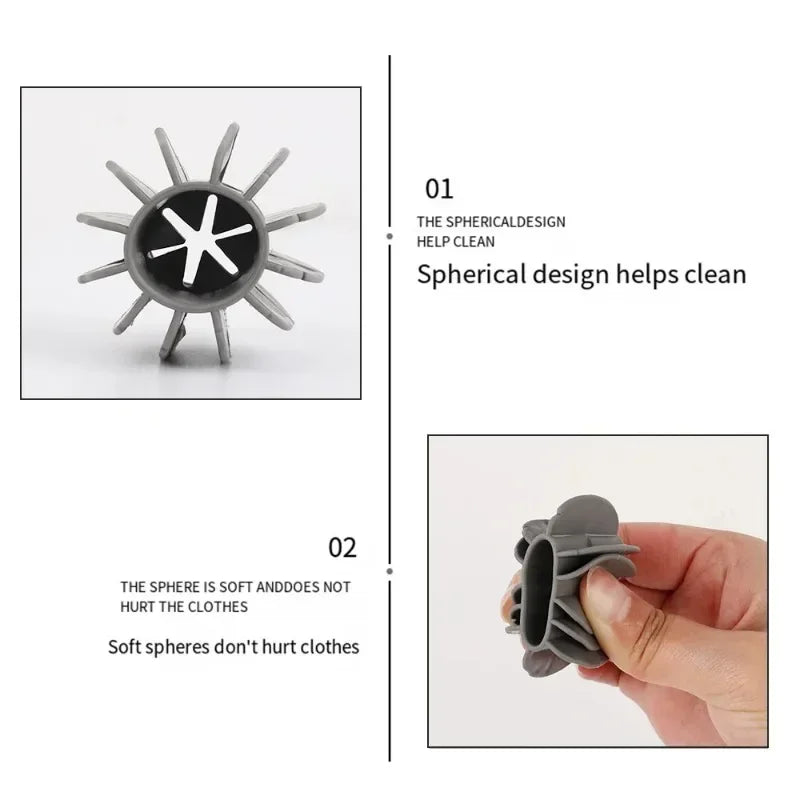 Silicone Laundry Balls Reusable Anti Binding Anti Angle Cleaning Ball Washing Machine Supplies for Cleaning and Washing Balls