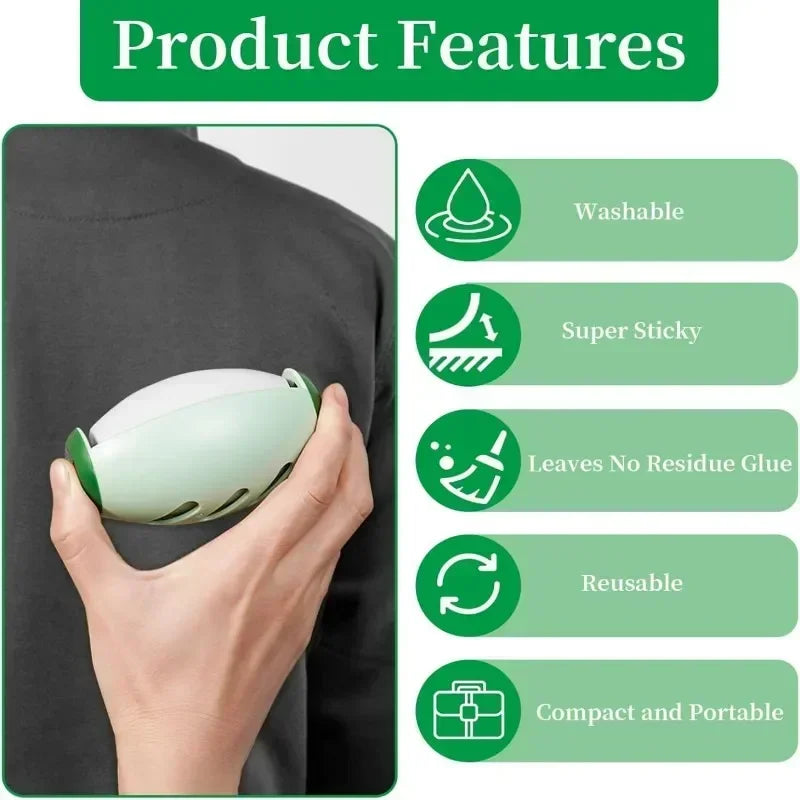 Reusable Washable Portable Clothes Cleaning Roller for Traveling Pet Hair Remover Dust Removal Eliminator Brush Hair Sticky