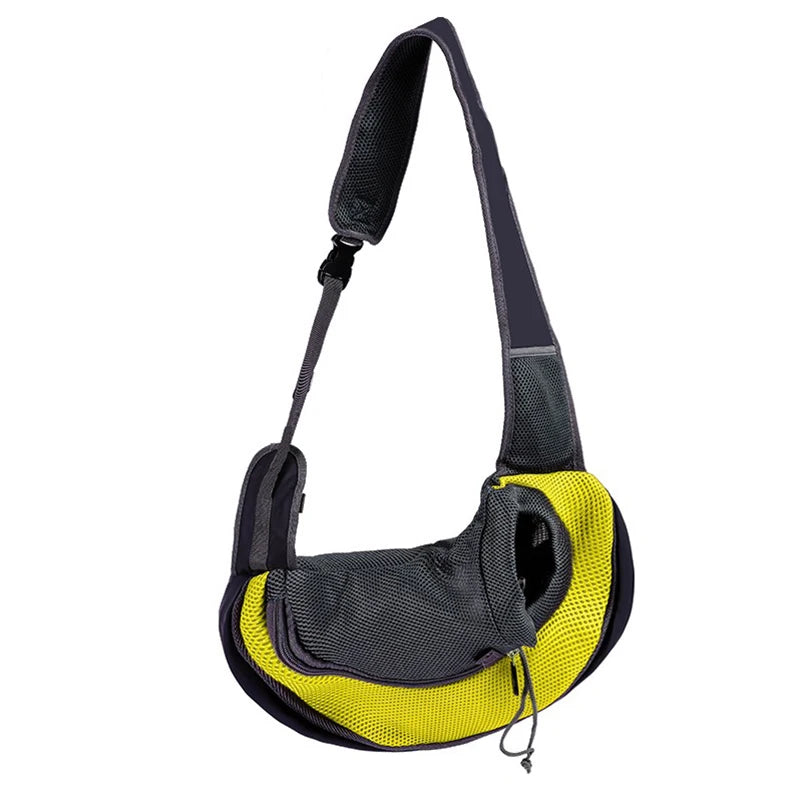 Popular pet backpack pet crossbody bag portable thickened material comfortable and breathable cat and dog pet supplies