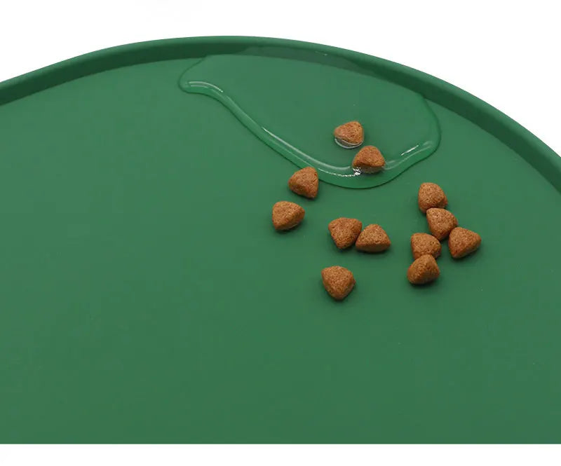 Pet Silicone Food Mat Placemat Waterproof Prevent Spills Dog Feeding Mats Easy to Clean Non-Slip Pet Feeding Water Supplies