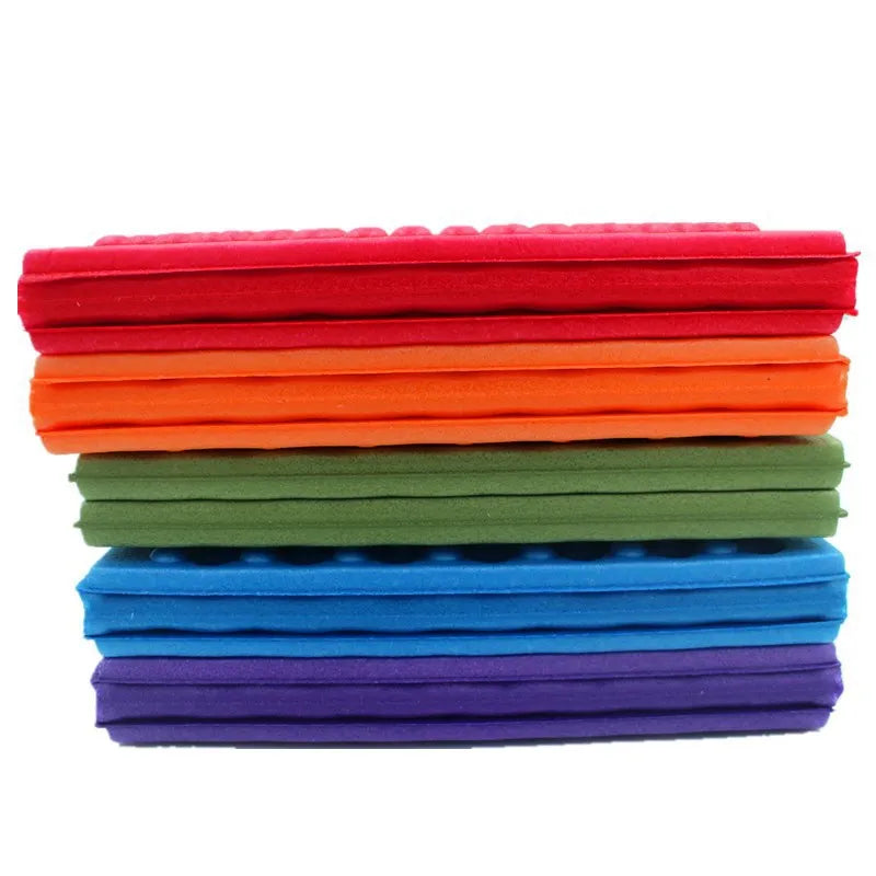 Outdoor Seat Mat XPE Floor Mat 4 Folding Foam Mat Waterproof Insulation Portable Moisture-proof Picnic Mat Butt Mat