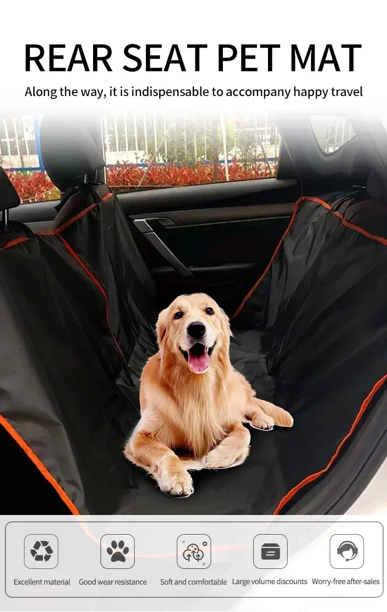 Premium Oxford Cloth Dog Car Seat Cover Durable Waterproof Scratchproof Pet Hammock Cushion Protector for Cars Trucks SUVs