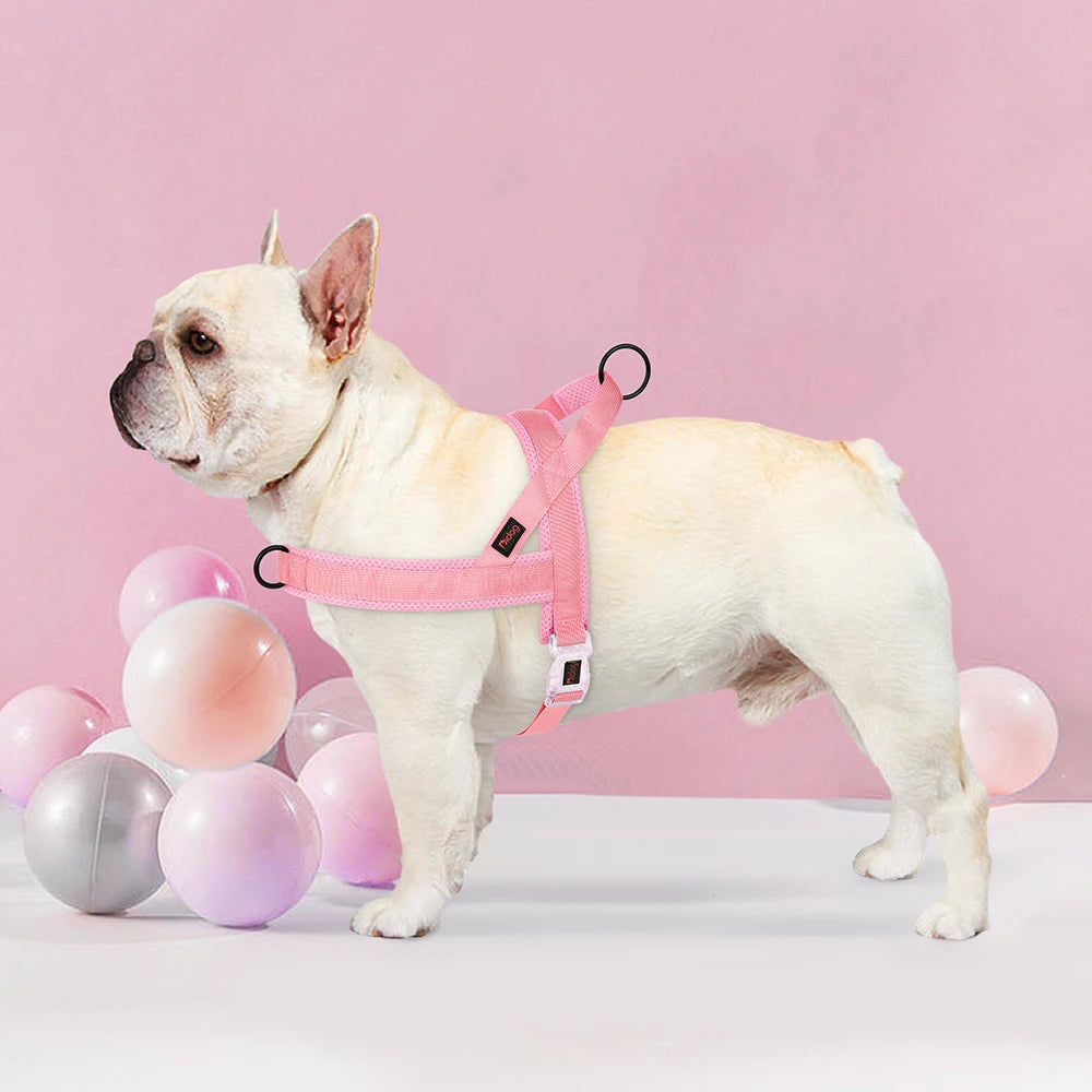 Soft No Pull Dog Harness Nylon Pitbull Dog Puppy Harnesses Padded Pet Vest Adjustable for Small Medium Large Dog Chihuahua Pug