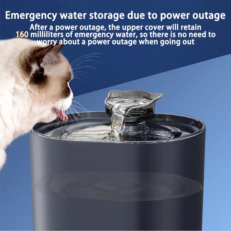 Cat Fountain Pets Water Fountain Cats Dispenser Auto Filter USB Electric Mute Cat Drinker Bowl Recirculate Filtring Drinker
