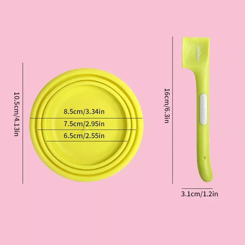 1PC Pet Canning Spoon Canning Lid Cat and Dog Feeding Spoon Cat Canning Lid Pet Supplies
