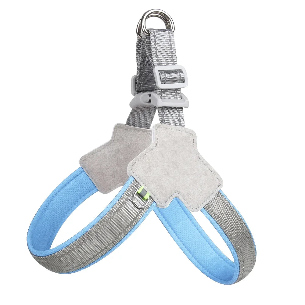 Pet Harness Reflective Outdoor Puppy Chest Strap With D-Ring For Small Dogs Cats Breathable Adjustable Vest Bulldog Supplies