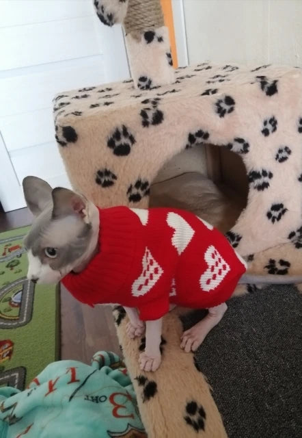Warm Pet Dog Sweater Winter Dog Clothes for Small Medium Dogs Knitted Puppy Cat Coat Chihuahua French Bulldogs Yorkie Customes