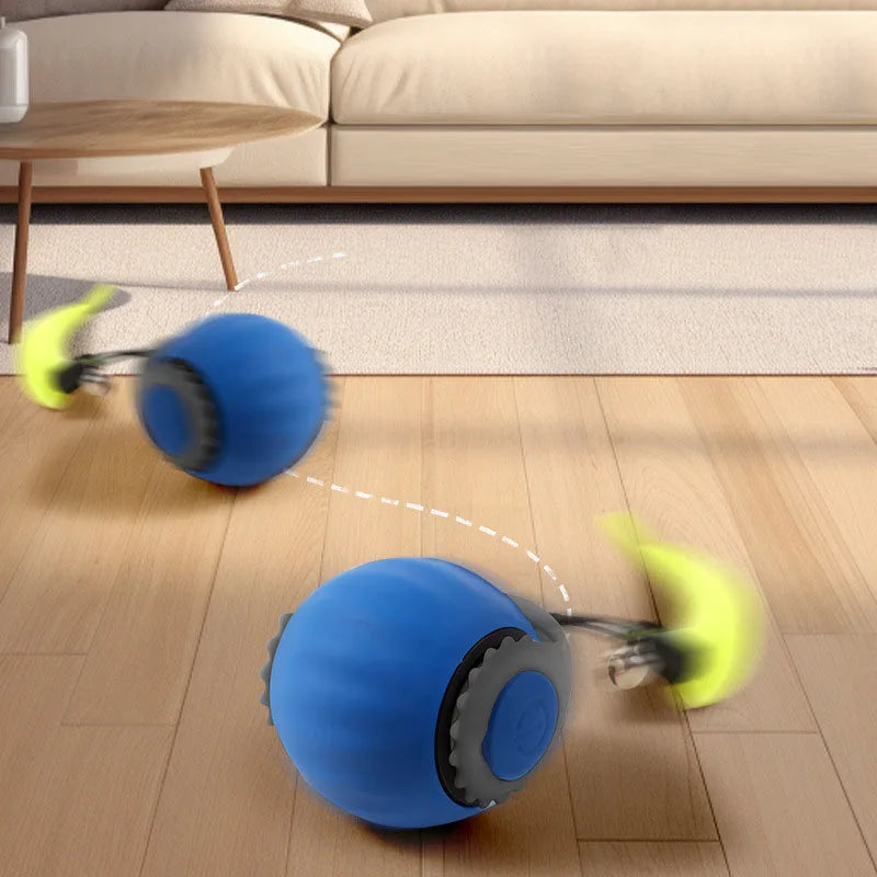 Pelota inteligente para gatos, juguete eléctrico para gatos, autoexcitante, antiaburrimiento, seguro y resistente a las mordeduras.