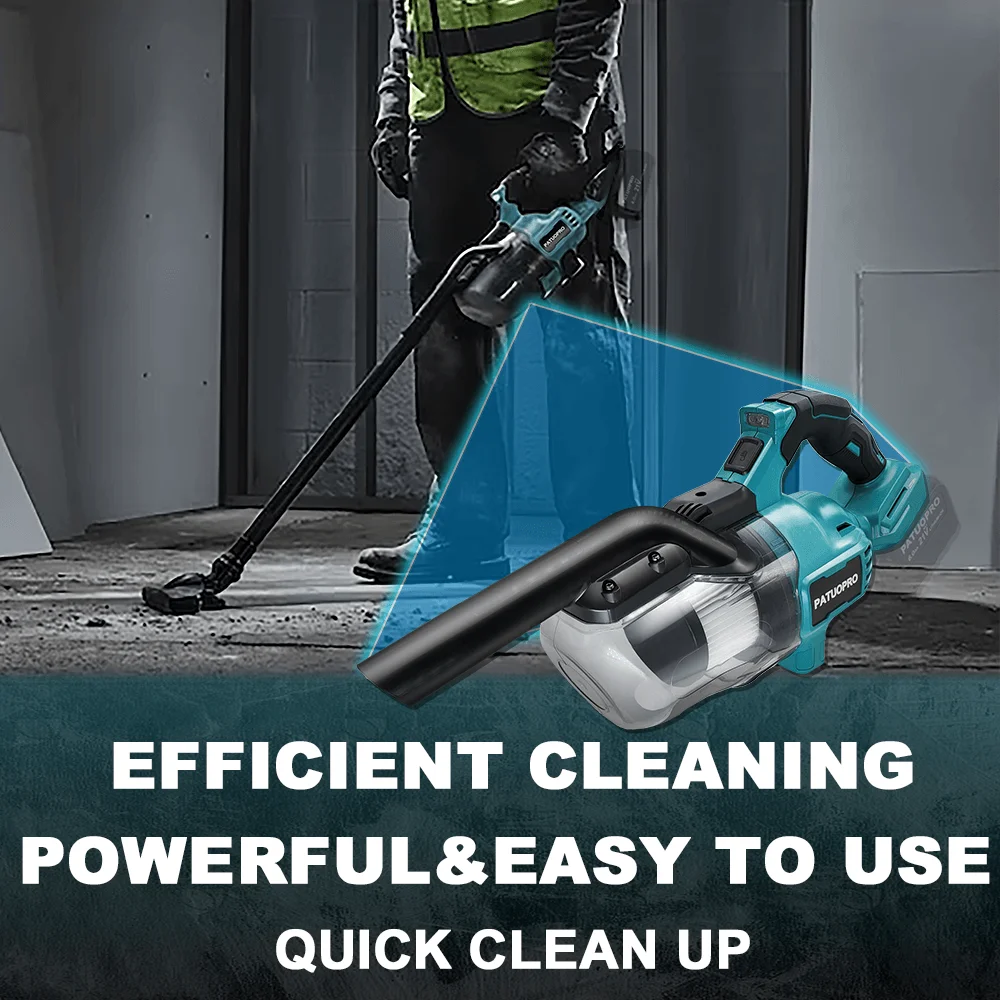 Cordless Handheld Electric Vacuum Cleaner for Makita 18V Battery Portable for Hard Floor Carpet Car Pet Hair Cleaning Tools
