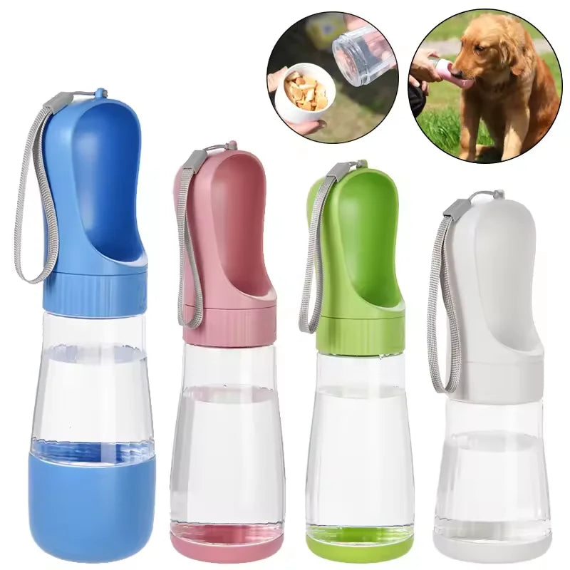 Two-in-one feeding and drinking pet water cup portable travel outdoor drinking fountain dog water cup kettle outdoor supplies