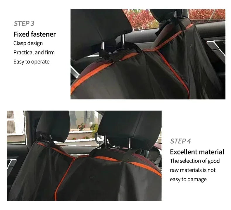 Premium Oxford Cloth Dog Car Seat Cover Durable Waterproof Scratchproof Pet Hammock Cushion Protector for Cars Trucks SUVs