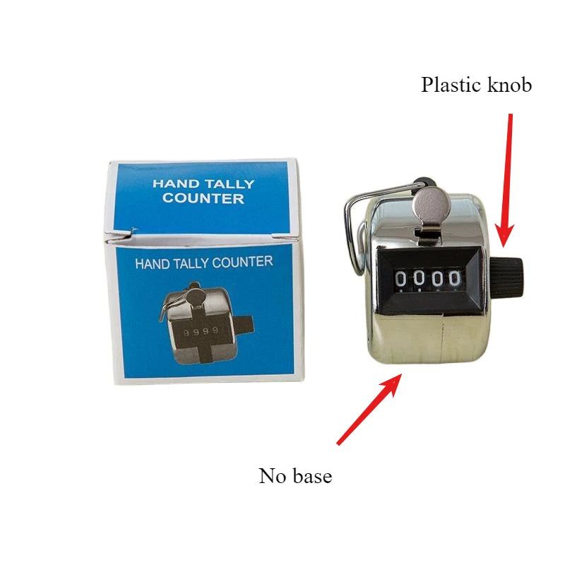 Easy To Use NEW 4 Digit Hand Tally Counter Manual Clicker Golf Training Digital Counting Device Mini Mechanical Counter