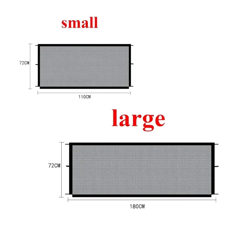 1Set Pet Barrier Fences Mesh Dog Gate Folding Stairs Entrance Separation Guard Portable Breathable Children Safety Playpen
