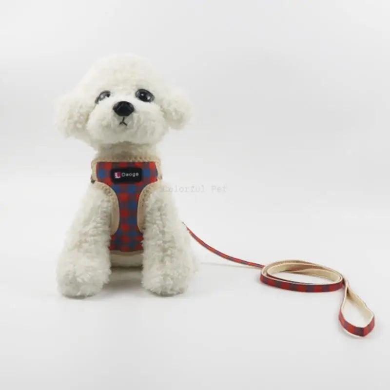 Pet Dog Harness No Pull Breathable Small Dog Harness and Leash Set Adjustable Chihuahua Pet Accessories Harness for Puppies
