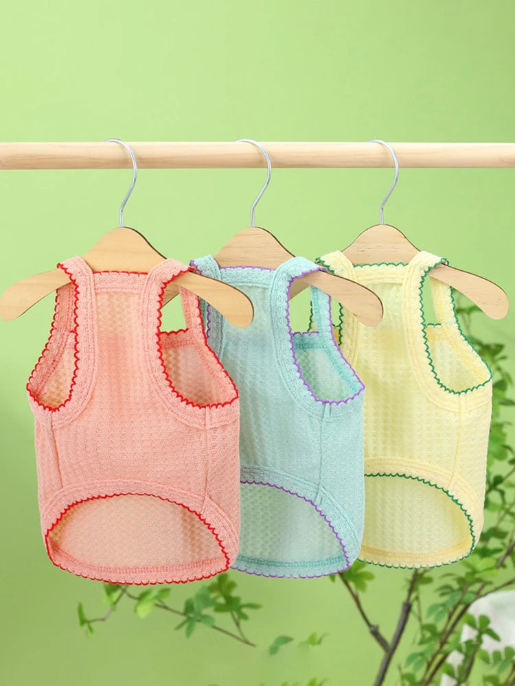 1PC Summer Thin Strap Bichon Bear Teddy Yorkshire Cat Small Dog Pet Dog Clothing Pet Supplies Soft And Breathable