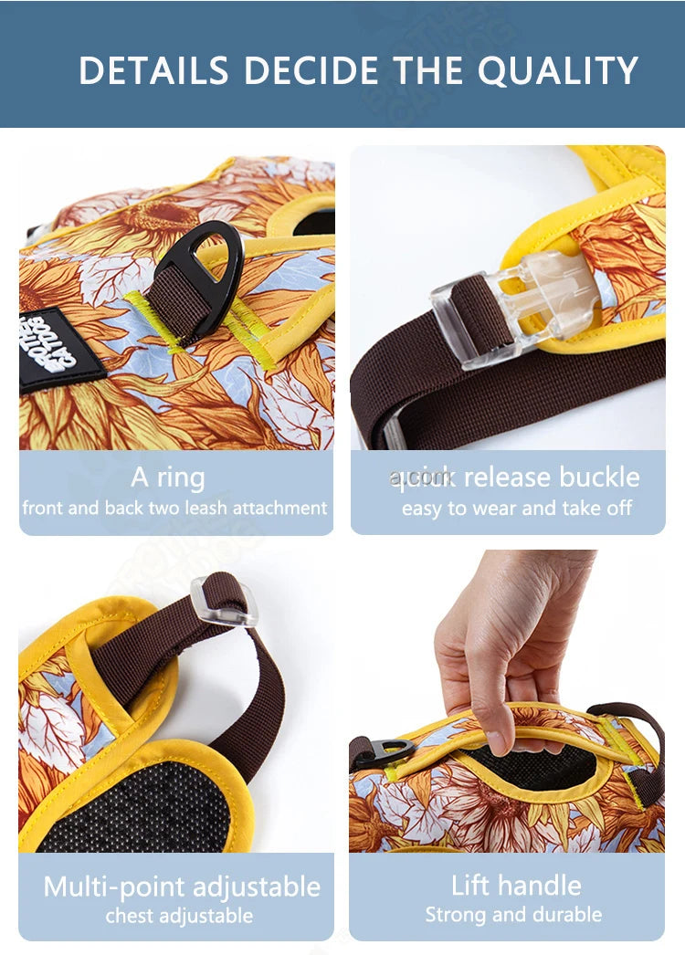 NO PULL Pet Dog Harness Adjustable Reflective Dog Chest Vest For Small Large Dogs Outdoor Training Protective Pet Supplies