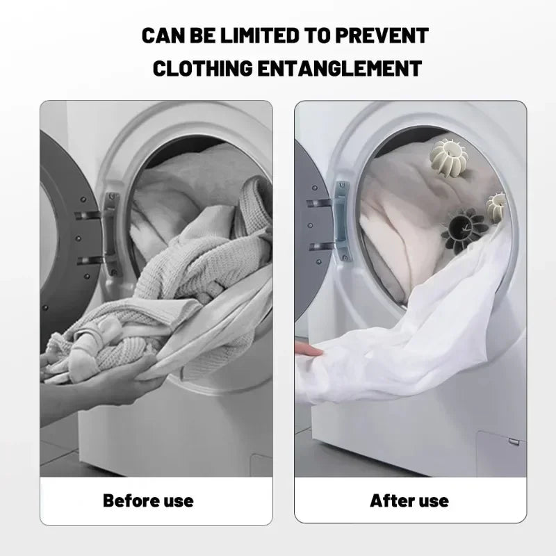Silicone Laundry Balls Reusable Anti Binding Anti Angle Cleaning Ball Washing Machine Supplies for Cleaning and Washing Balls