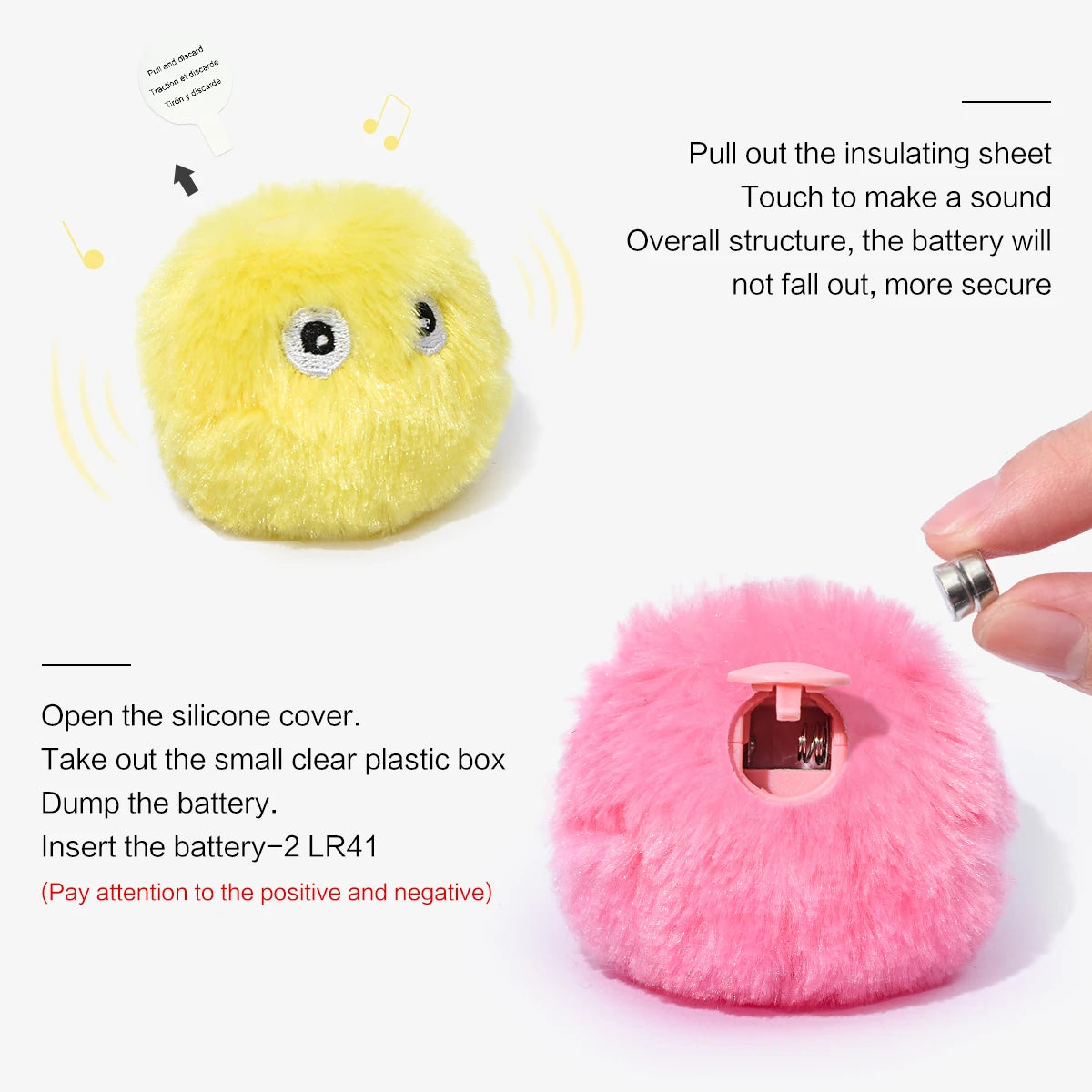 Pelota interactiva inteligente para gatos, juguete de peluche eléctrico con hierba gatera para entrenamiento, juguete con sonido táctil para mascotas, pelota de juguete con chirrido.